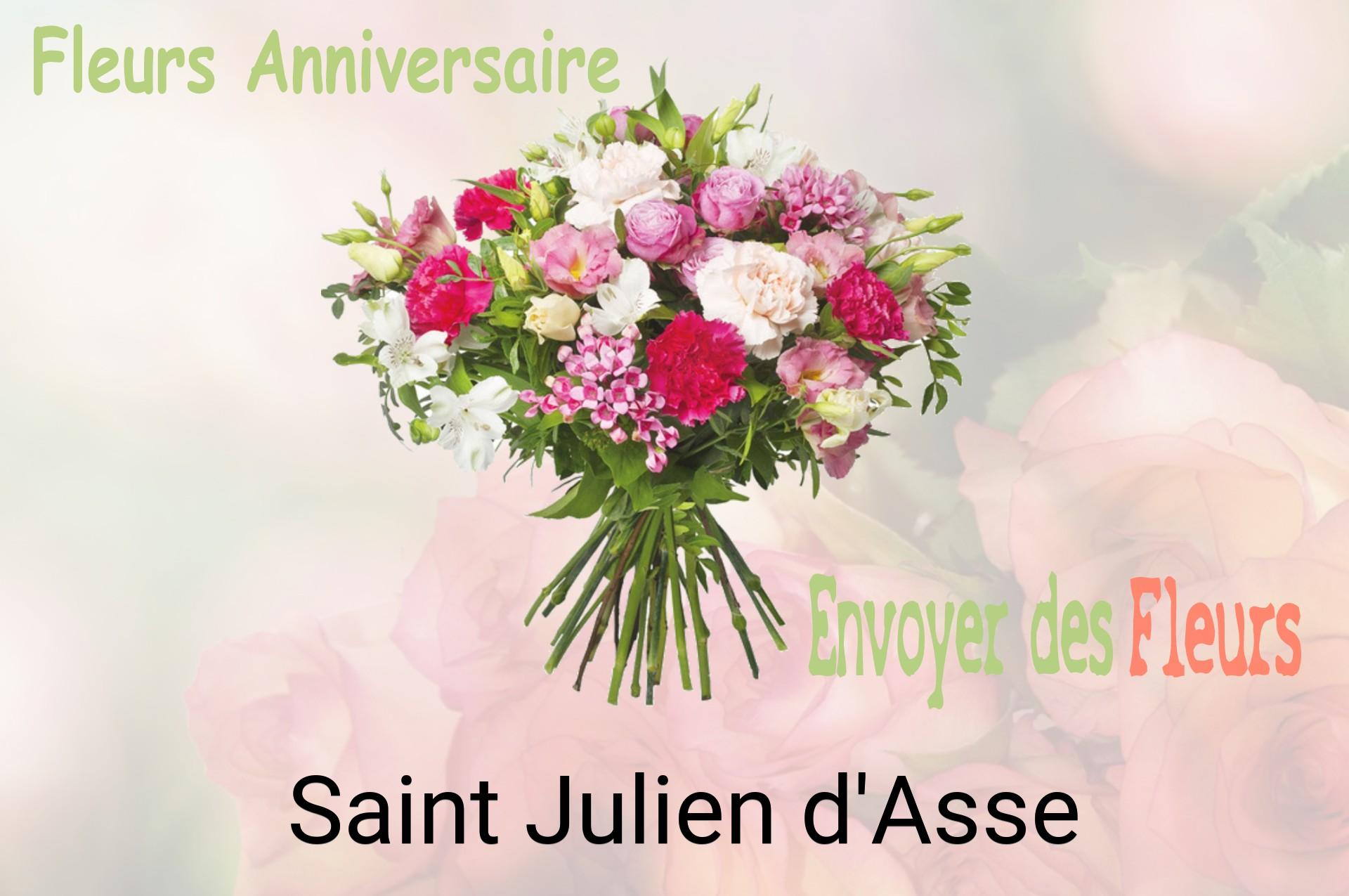 Bouquet de fleurs d’anniversaire livré à Saint-Julien-d'Asse